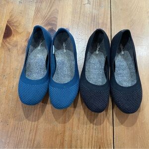 Allbirds Blue and Black Flats 7.5